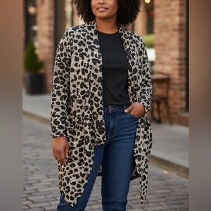 Maurices Black and White Knit Cardigan